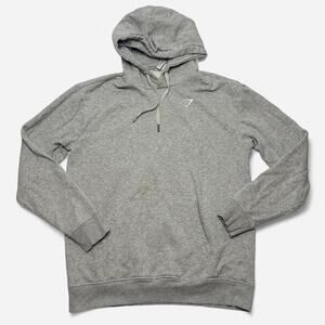 Gymshark Gray Pullover Hoodie Men’s Small Athletic Training Sweatshirt